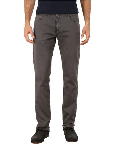 John Varvatos Bowery Fit Knit Slim Straight Jeans In Shark J306r3b - Gray