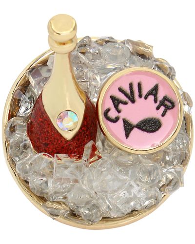 Betsey Johnson S Champagne Cocktail Ring - Pink