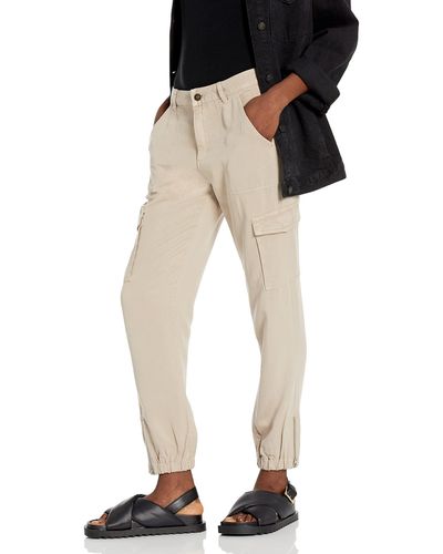 Guess Bowie Straight Leg Cargo Chino Pant - Natural