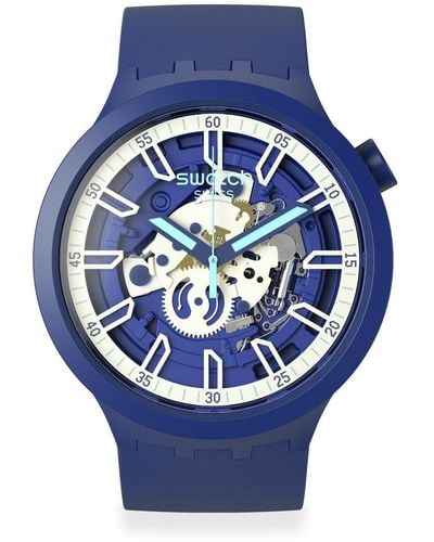 Swatch I Blue Watch - Yellow