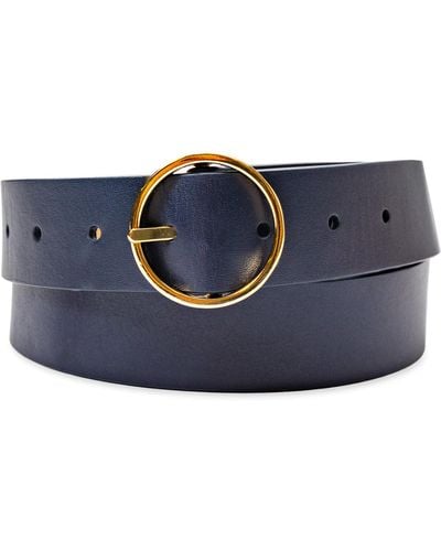 Cole Haan Two-in-one Reversible Dress Belt - Blue