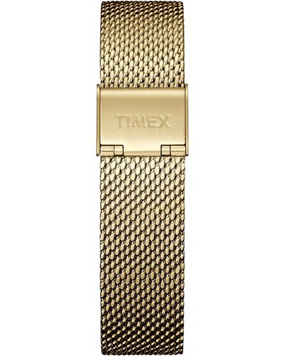 Timex Tw7c07700 Two-piece 18mm Gold-tone Stainless Steel Mesh Quick-release Bracelet - Black
