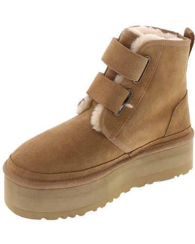 Ugg suede boots with heel top