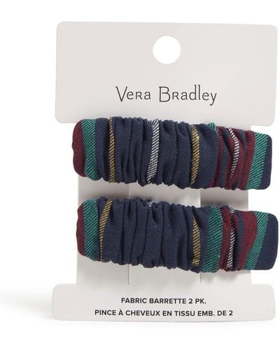 Vera Bradley Hair Clip Set Of 2 Hair Accessory - Blue