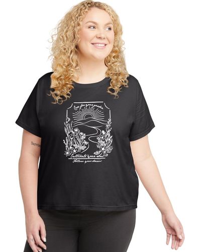 Hanes Originals Plus Size Graphic T-shirt - Black