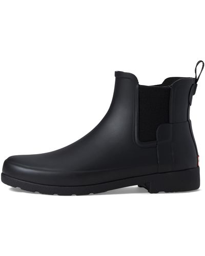 HUNTER Footwear Refined Chelsea Rain Boot - Black