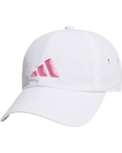 adidas Influencer 3 Relaxed Strapback Adjustable Fit Hat - White
