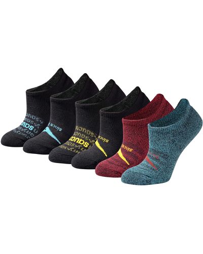 Saucony Selective Cushion Performance No Show Athletic Sport Socks - Black