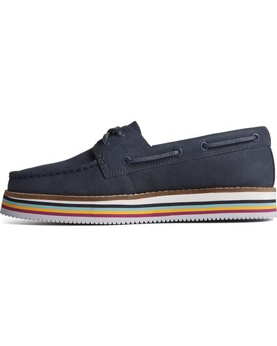 Sperry Top-Sider Authentic Original Stacked Boat Shoe - Blue