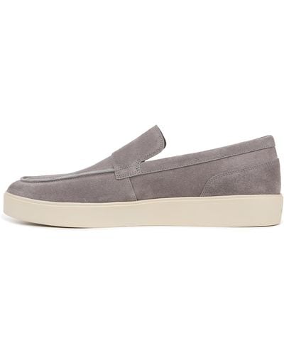 Vince S Toren Casual Slip On Loafer Smoke Gray Suede 9 M