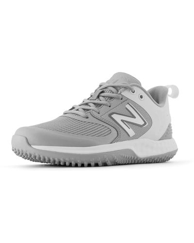 New Balance Fresh Foam Velo V3 Fastpitch Softball Turf-trainer Shoes Grey/white Medium 7 - Gray