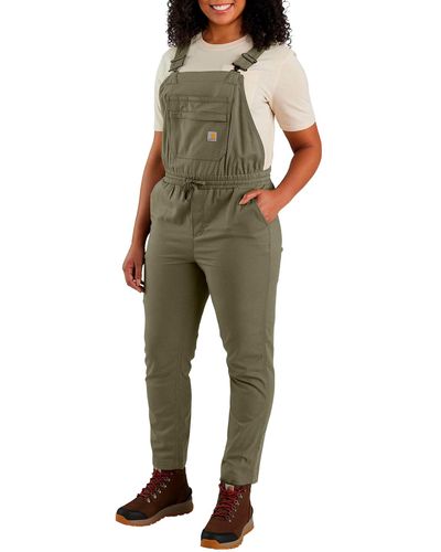 Carhartt Force Relaxed Fit Ripstop Bib Overall - Natural