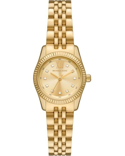Michael Kors Lexington Gold-tone Stainless Steel Bracelet Watch - Metallic