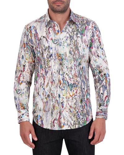 Robert Graham Sisken L/s Woven Shirt - Gray