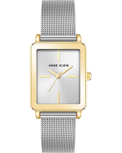 Anne Klein Mesh Bracelet Watch - Metallic