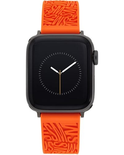 Steve Madden Fashion Silicone Band For Apple Watch - Black