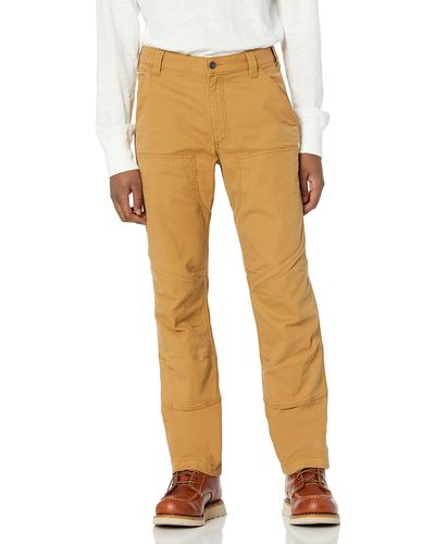 Carhartt Rugged Flex Relaxed Fit Canvas Double Front Utility werkbroek Pants - Natur