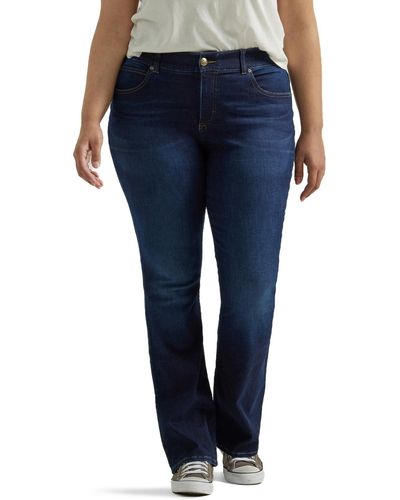 Lee Jeans Plus Size Ultra Lux Comfort With Flex Motion Bootcut Jean - Blue