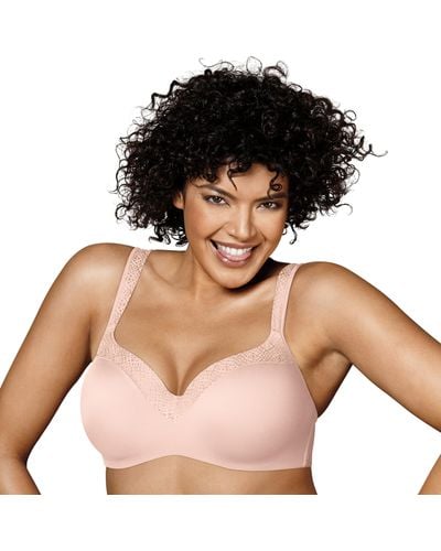 Playtex Womens Secrets Shapes & Supports Balconette Full-figure Underwire Us4823 Full Coverage Bra - Natural