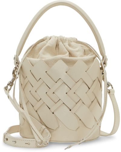 Vince Camuto Keanu Genuine Leather Crossbody Bag - Metallic