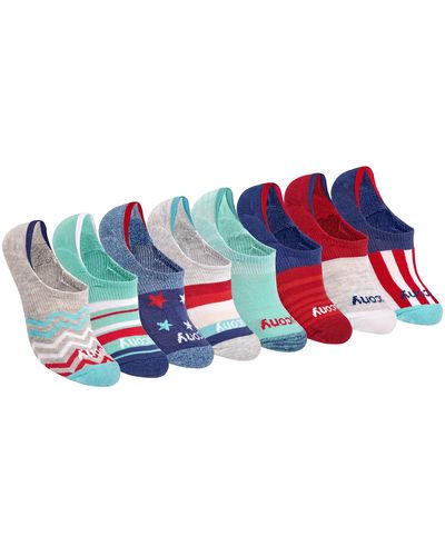 Saucony Show Cushioned Invisible Liner Socks - Multicolor