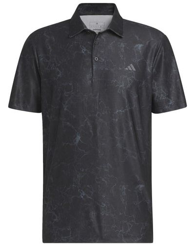adidas Ultimate365 Printed Polo Shirt - Black