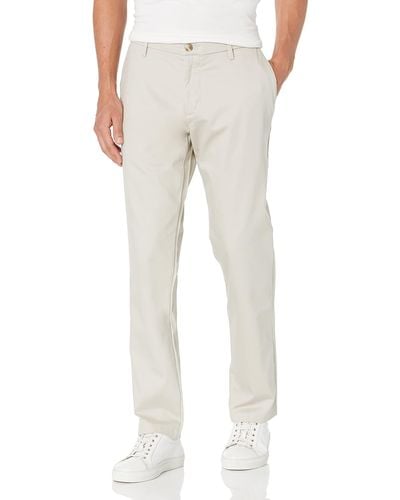 Dockers Athletic Fit Signature Khaki Lux Cotton Stretch Pants - Creaseless - White