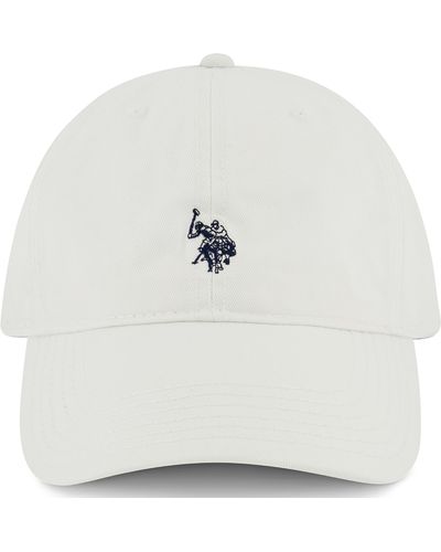 U.S. POLO ASSN. Mens Pony Logo Hat - White