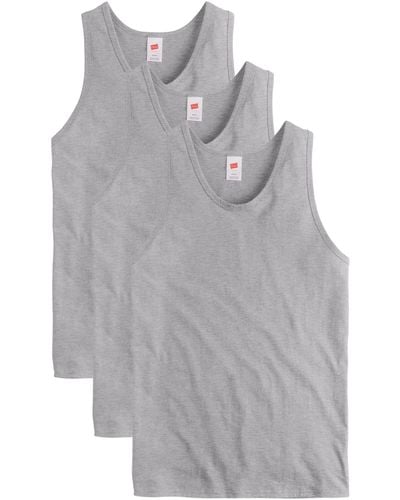 Hanes Essentials Top Pack - Gray