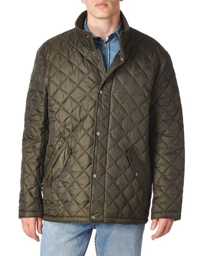 Cole Haan Quilted Barn Jacket - Brown