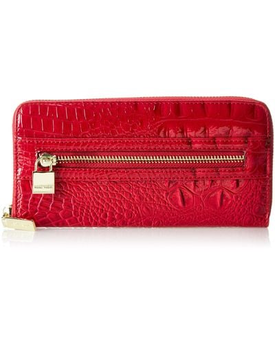 Anne Klein Retslg Zip Wallet,chive,one Size - Red