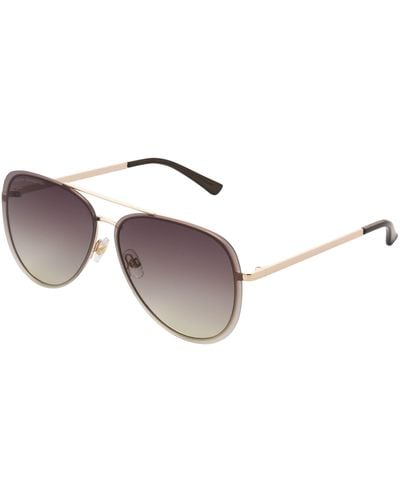 French Connection Darcy Aviator Sunglasses - Brown