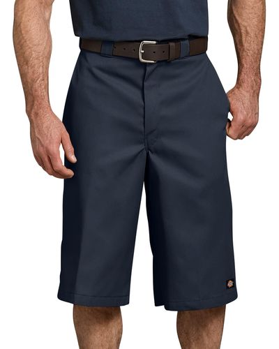 Dickies Mens 15 Inch Inseam With Multi Use Pocket Work Utility Shorts - Blue
