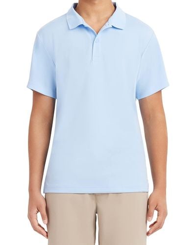 Izod Young Short Sleeve Performance Polo Shirt - Blue