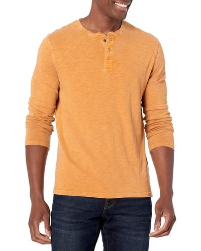  Lucky Brand Men's Long Sleeve Duofold Henley Shirt, Blue, S :  Clothing, Shoes & Jewelry