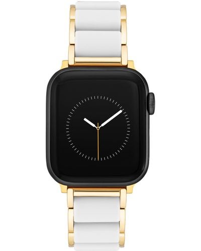 Anne Klein Silicone Fashion Bracelet For Apple Watch - Black
