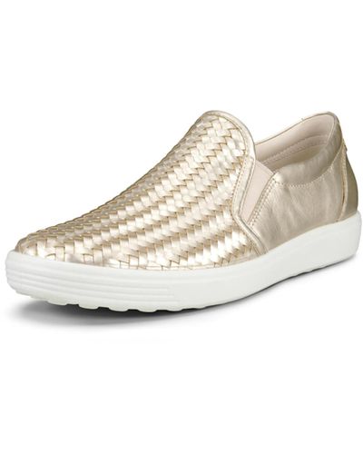 Ecco Soft 7 Woven Slip On 2.0 Sneaker - Weiß