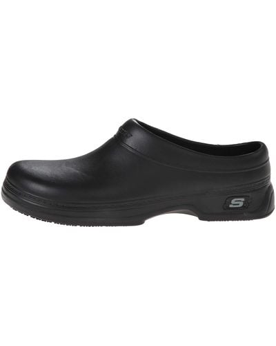 Skechers For Work 76778 Balder Slip Resistant Work Clog Black