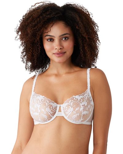 Wacoal Dramatic Interlude Embroidered Unlined Underwire Bra - Brown