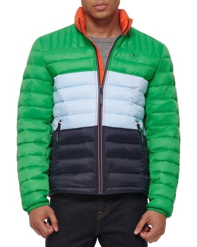 Tommy Hilfiger Ultra Loft Lightweight Packable Puffer Jacket - Green