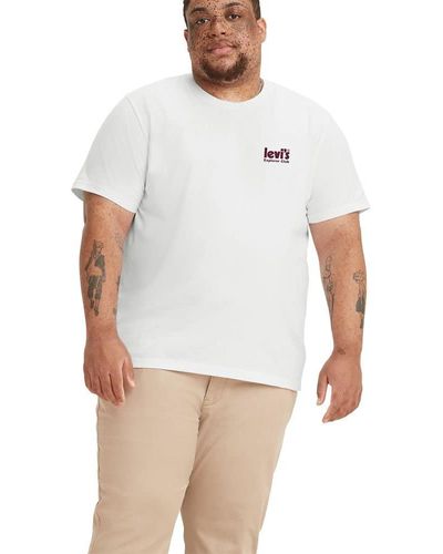 Levi's Size Graphic Tees - White