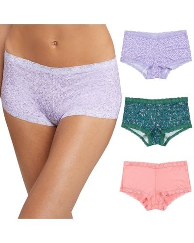Maidenform Casual Comfort Lace Boyshort Underwear DMCLBS - Macy's