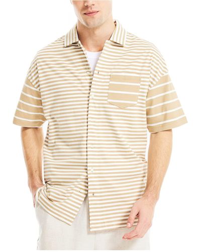 Nautica Striped Camp Shirt - Multicolor