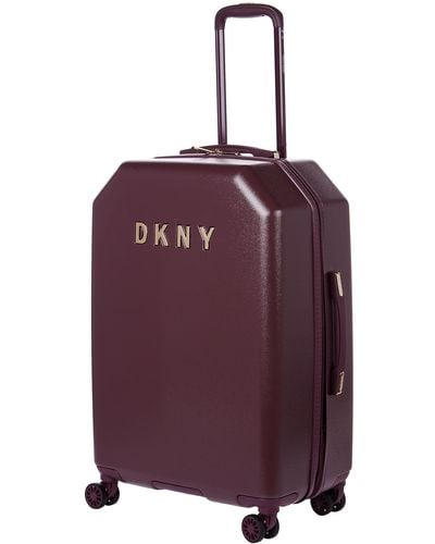 DKNY 25" Upright Luggage With 8 Spinner Wheels - Purple