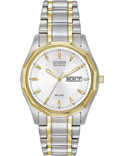 Citizen Eco-drive Sport Watch With Day/date - White