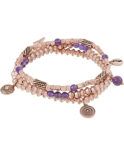 ALEX AND ANI Seaside Stretch Beaded Bracelet For - Pink