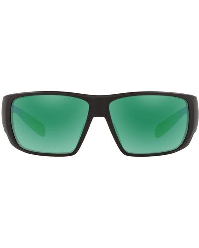 Native Eyewear Sightcaster Polarized Rectangular Sunglasses - Green