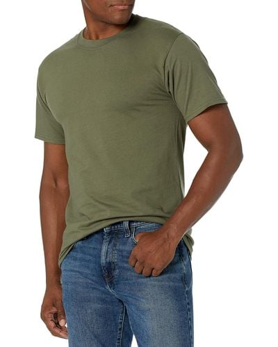Hanes Men's Beefy-T Short Sleeve T-Shirt - Wow Pink, 3X-Large, Heavyweight Cotton