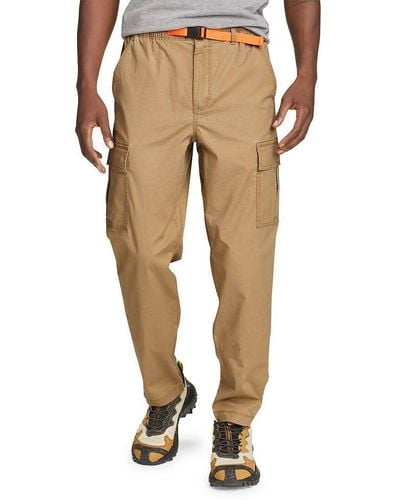 Eddie Bauer Top Out Ripstop Belted Cargo Pants - Natural