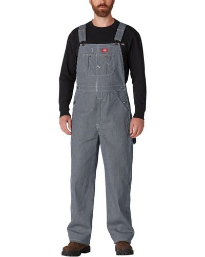 Dickies Mens Bib Overalls And Coveralls Workwear Apparel - Gray